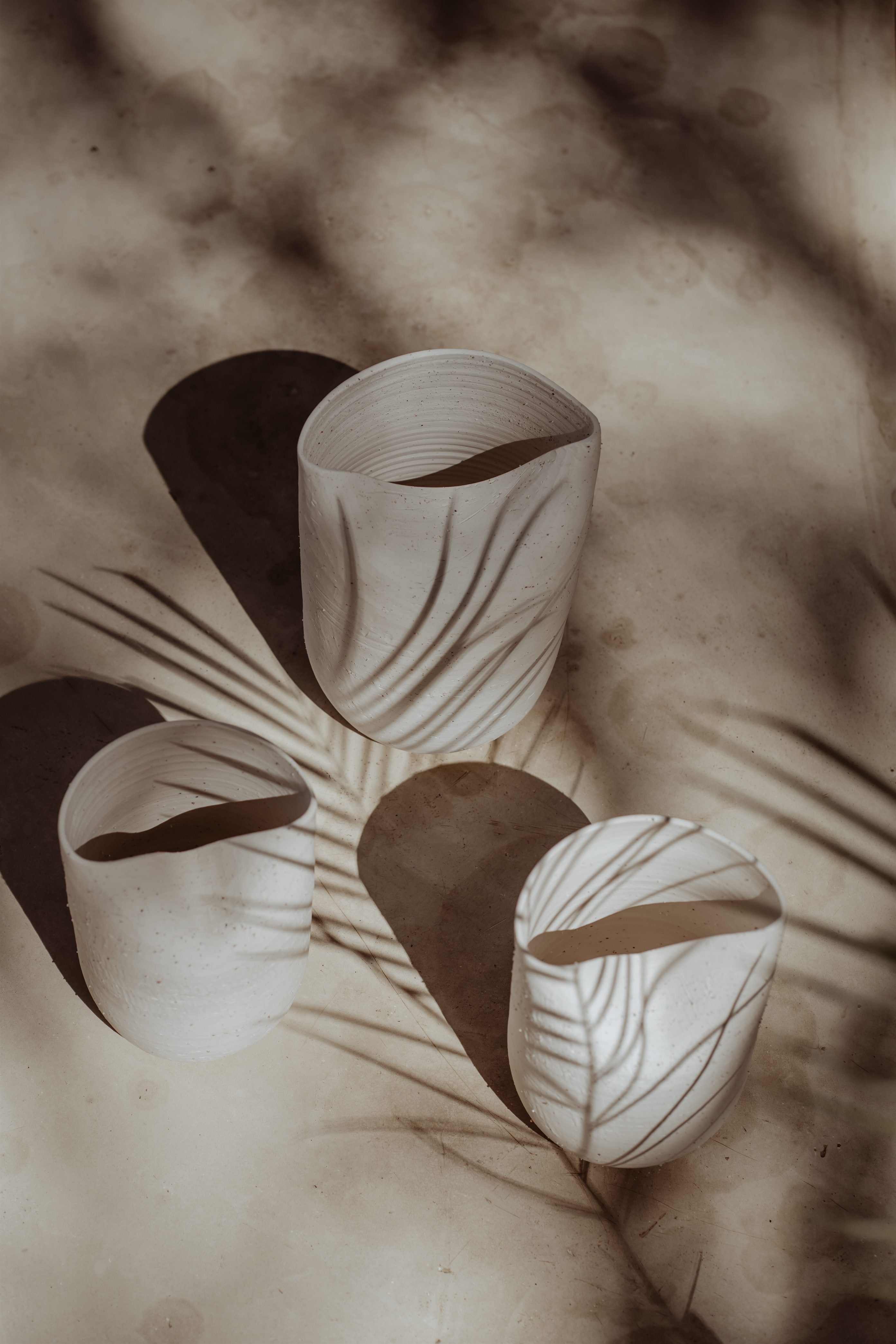 DIPPED PORCELAIN VASES