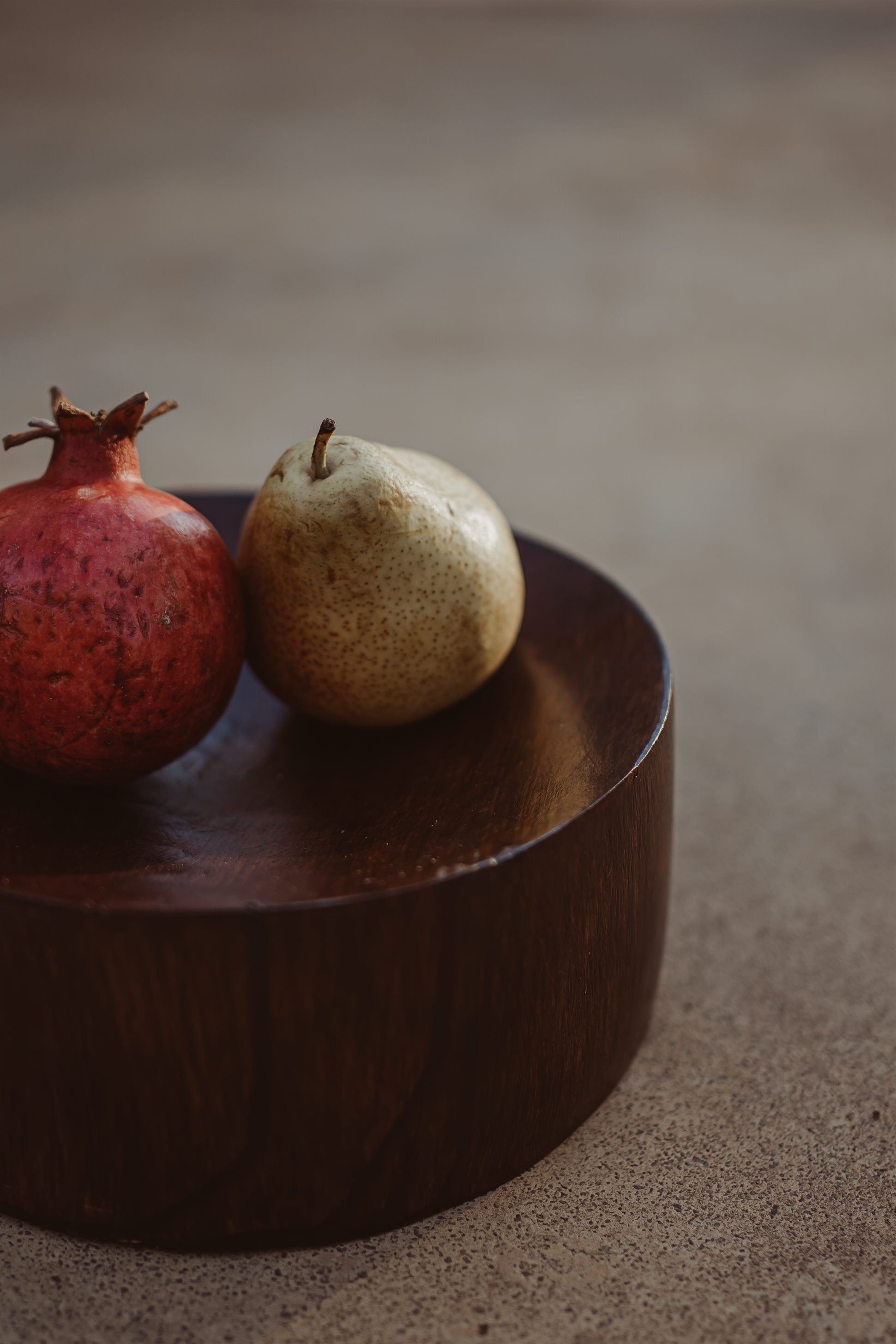 DIPPED WOODEN BOWL