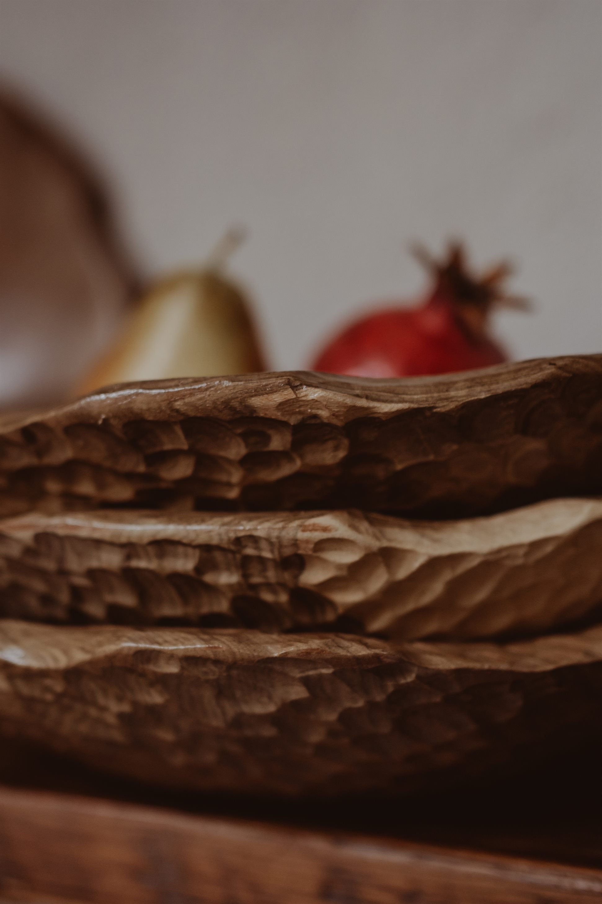 CARVED WOODEN PLATES