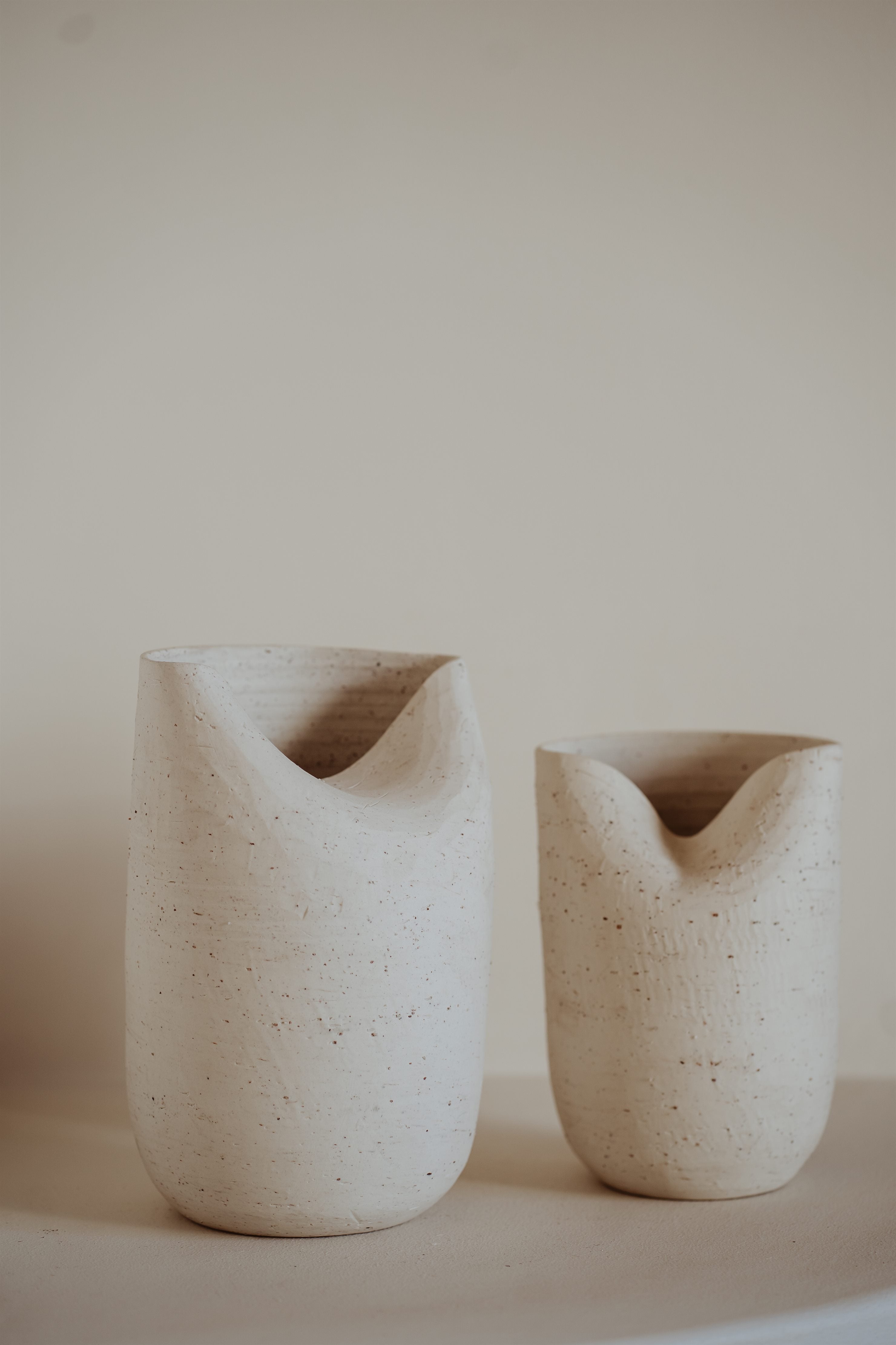 DIPPED PORCELAIN VASES